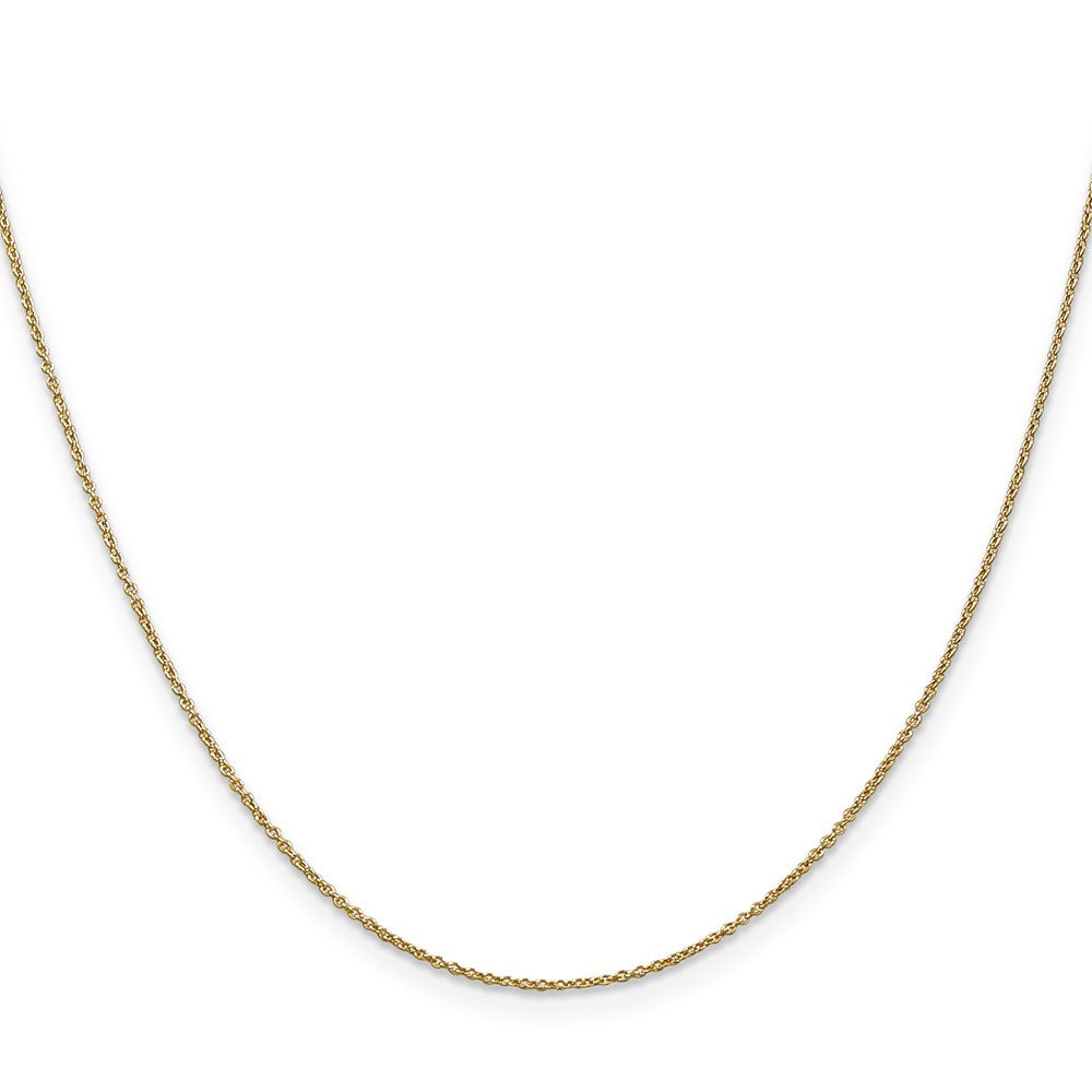 10K Gelbgold.9mm Ankerkette Halskette