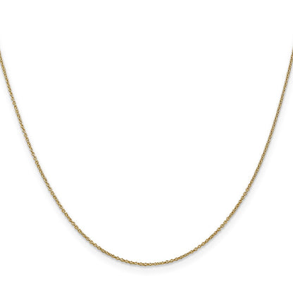 10K Gelbgold.9mm Ankerkette Halskette