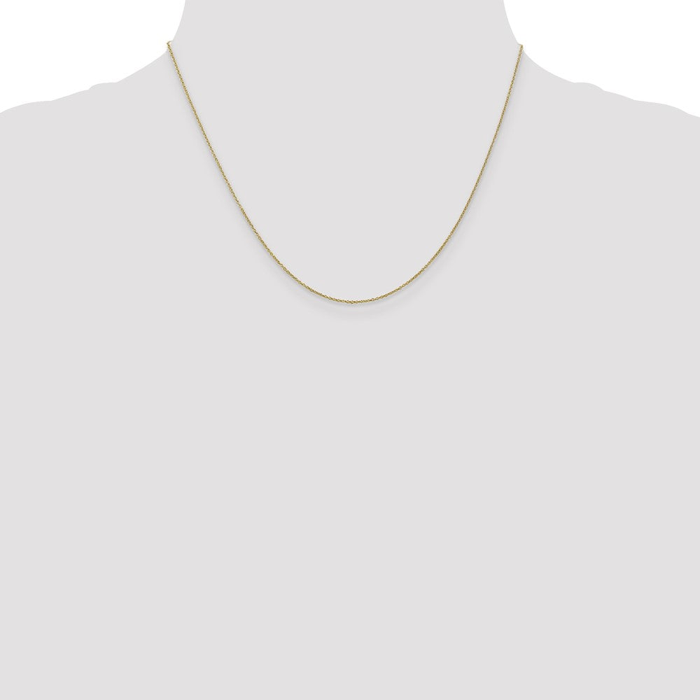 10K Gelbgold.9mm Ankerkette Halskette