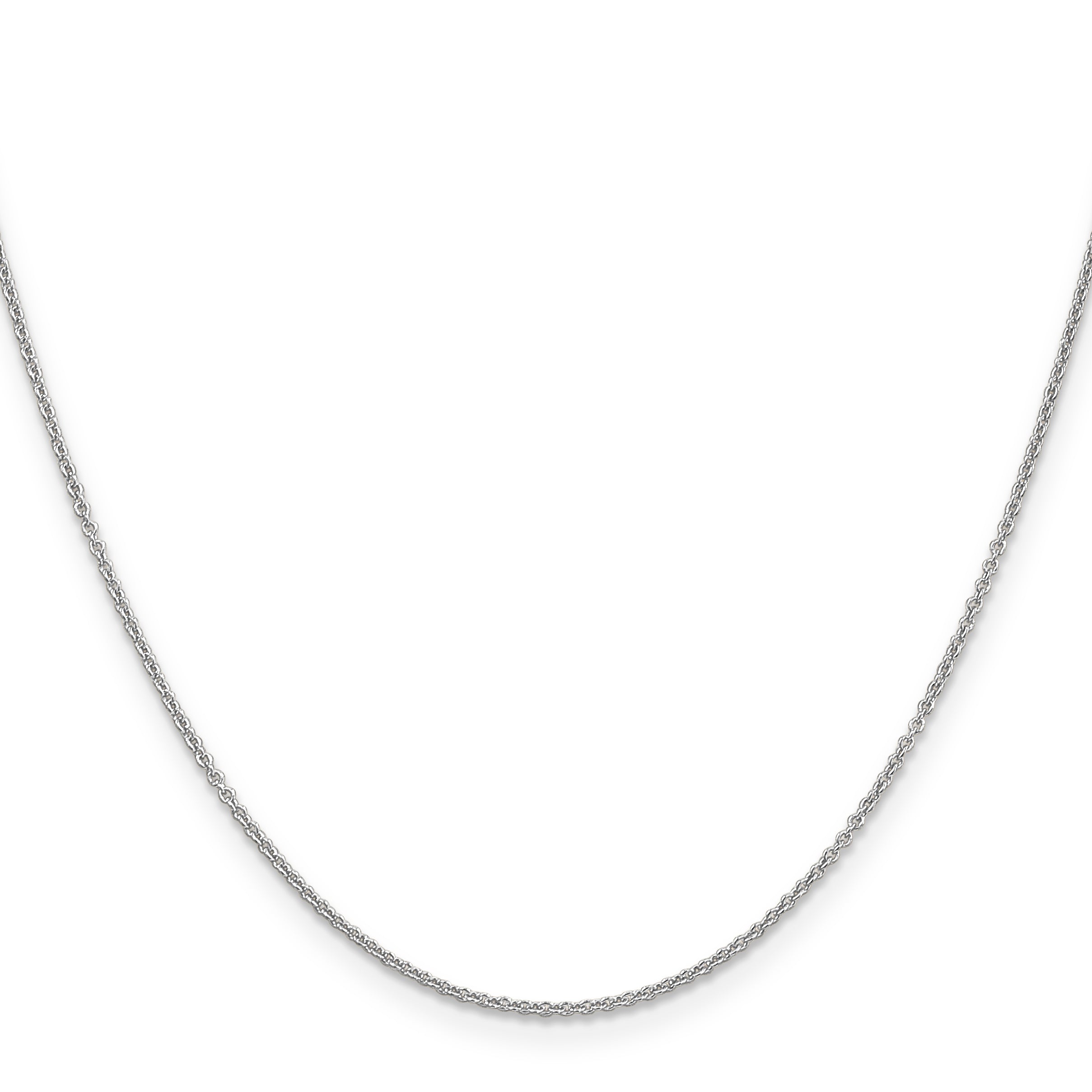 10K Weißgold Wg 1.2mm Ankerkette Halskette