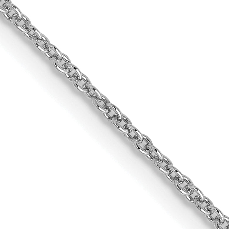 10K Weißgold Wg 1.2mm Ankerkette Halskette
