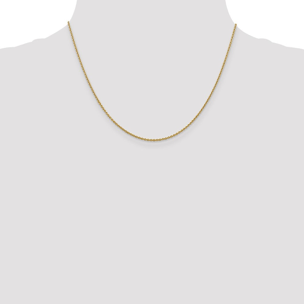 10K Gelbgold 1.4mm Forzantine Ankerkette Halskette