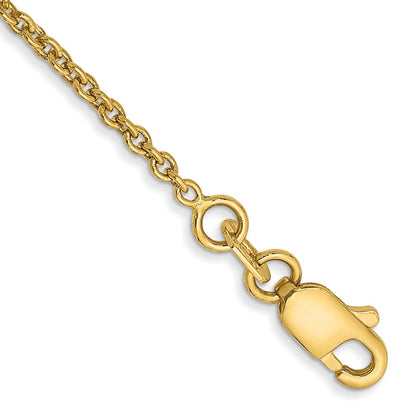 10K Gelbgold 1.4mm Forzantine Ankerkette Kette Fußkettchen