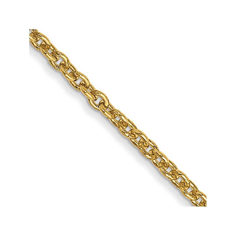 10K Gelbgold 1.4mm Forzantine Ankerkette Halskette