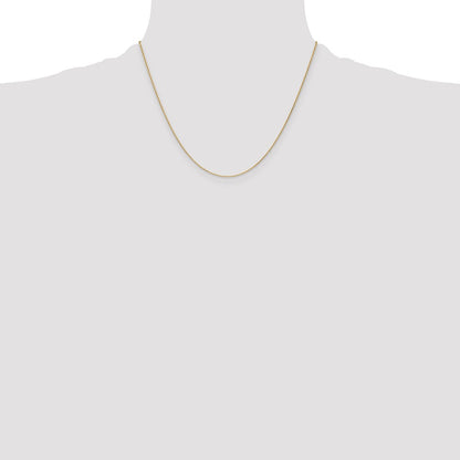 10K Gelbgold 1.2mm Diamantiert Ankerkette Halskette