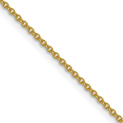 10K Gelbgold 1.5mm Ankerkette Halskette