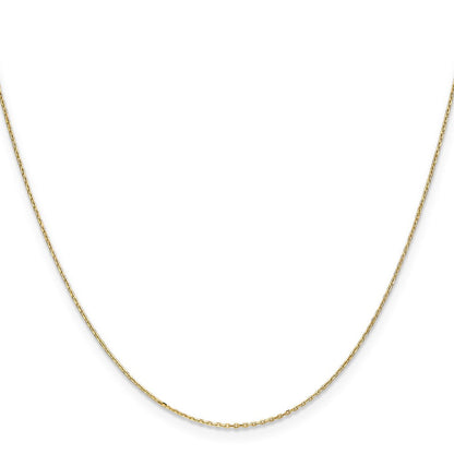 10K Gelbgold.8mm Diamantiert Ankerkette mit Federring Verschluss Kette Kinder Halskette