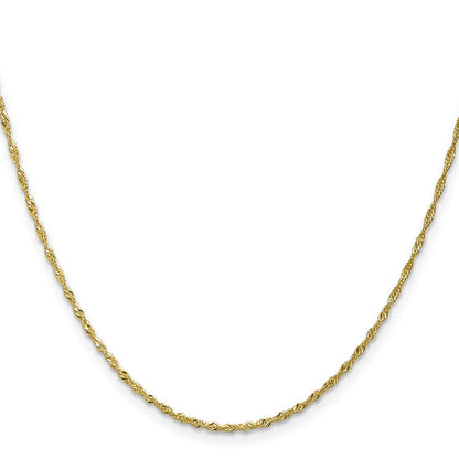 10K Gelbgold 1.4mm Singapurkette Halskette