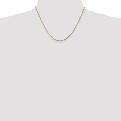 10K Gelbgold 1.4mm Singapurkette Halskette