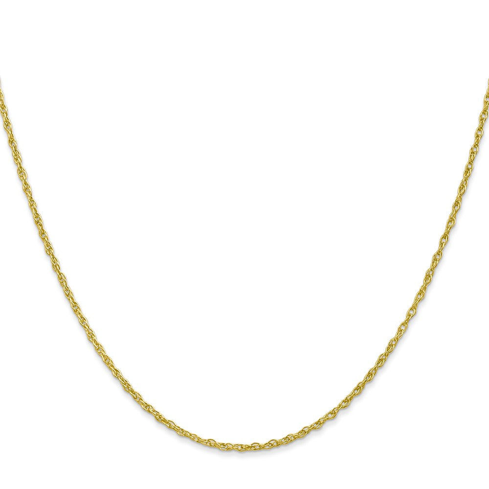 10K Gelbgold 1.3mm Schwer-baby Kordel Halskette