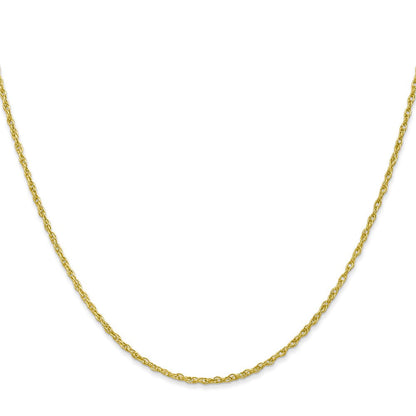 10K Gelbgold 1.3mm Schwer-baby Kordel Halskette