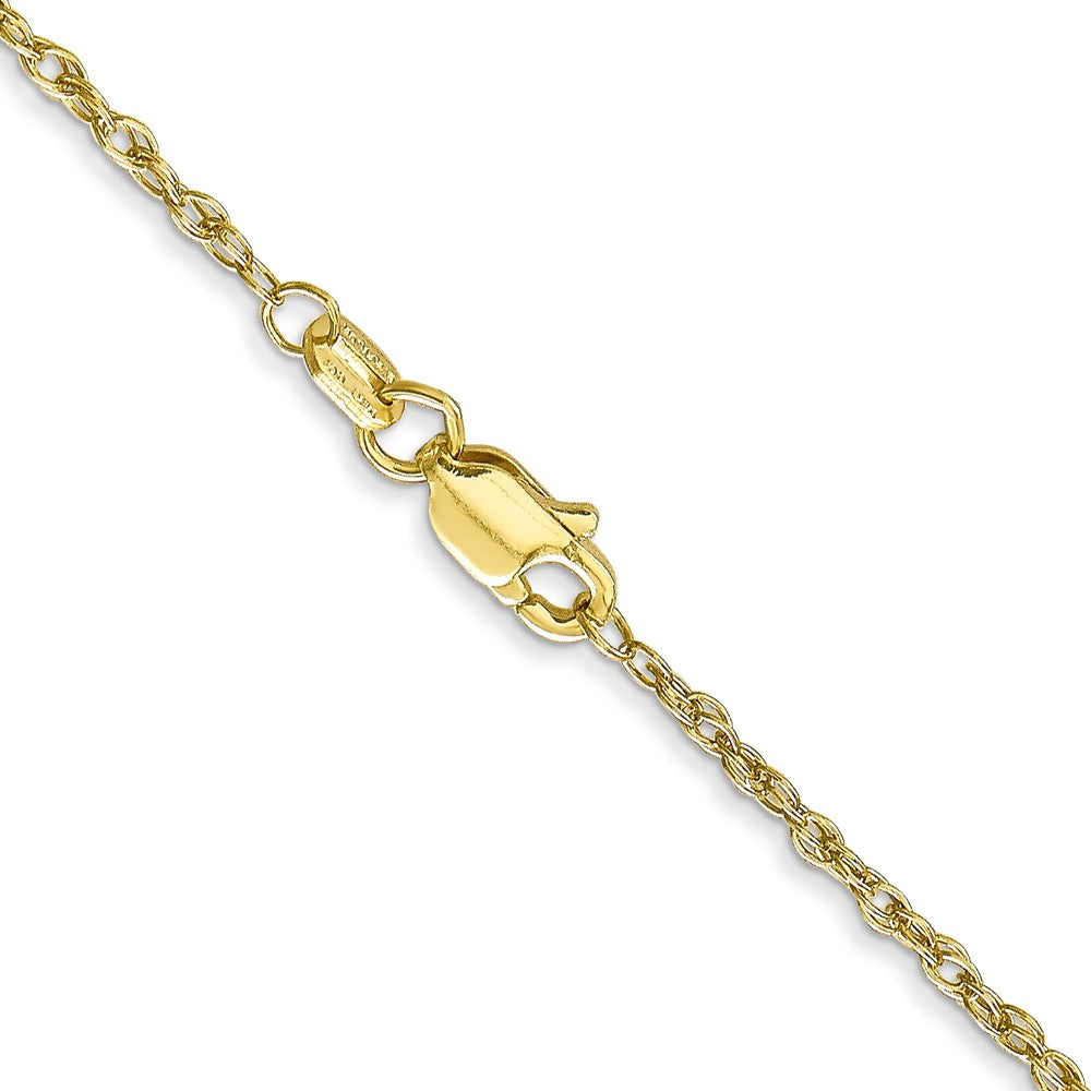 10K Gelbgold 1.3mm Schwer-baby Kordel Halskette