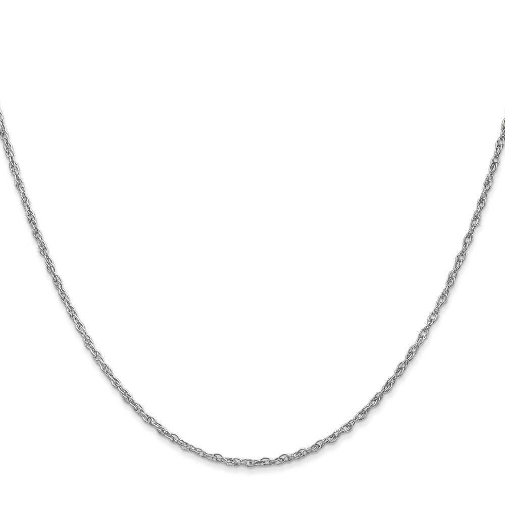 10K Weißgold Wg 1.3mm Schwer-baby Kordel Halskette