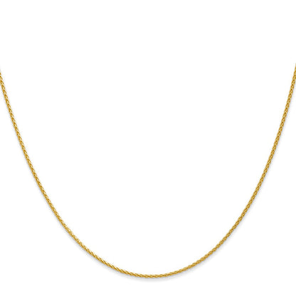 10K Gelbgold 1.2mm Parisian Weizen Halskette