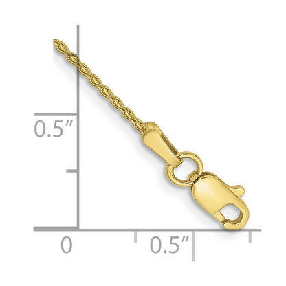 10K Gelbgold 1.2mm Parisian Weizen Gliederarmband