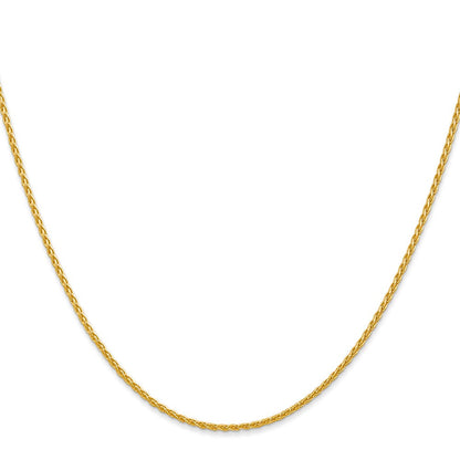 10K Gelbgold 1.5mm Parisian Weizen Halskette