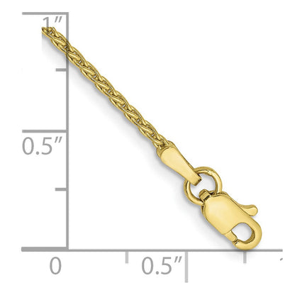 10K Gelbgold 1.5mm Parisian Weizen Gliederarmband