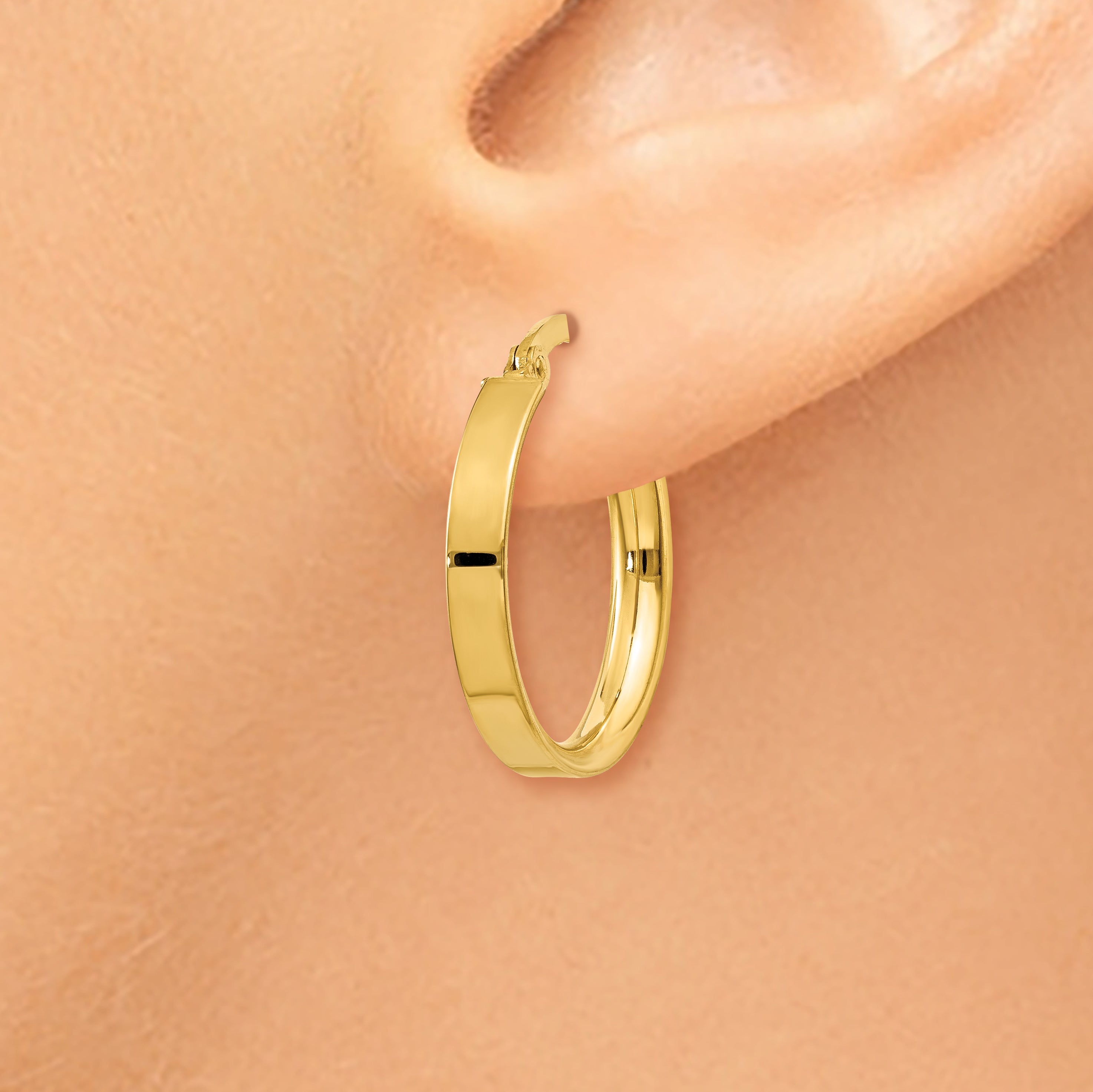 10K Gelbgold 3mm Klein Creolen