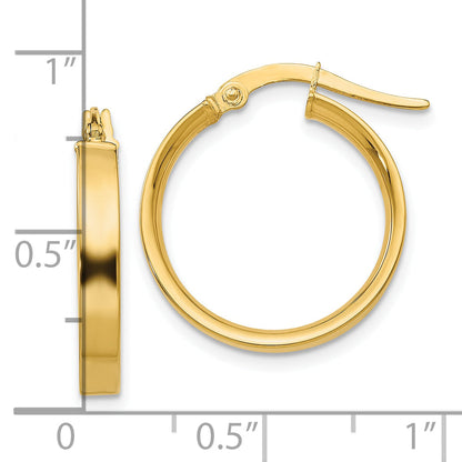 10K Gelbgold 3mm Klein Creolen