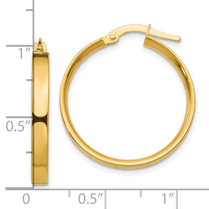 10K Gelbgold 3mm Mittel Creolen