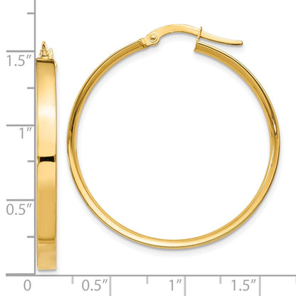 10K Gelbgold 10K 3mm Xl Creolen