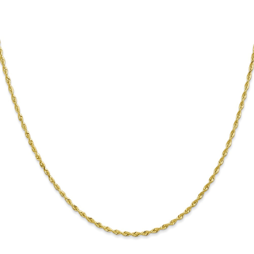 10K Gelbgold 1.85mm Diamantiert Vierfach Kordel Halskette