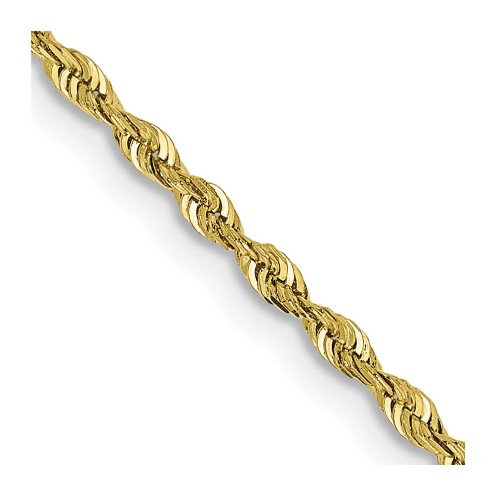10K Gelbgold 1.85mm Diamantiert Vierfach Kordel Halskette