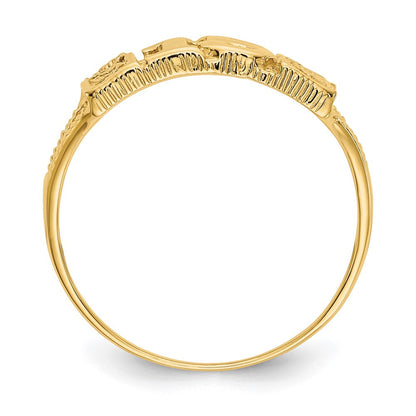 10K Gelbgold 15 Ring