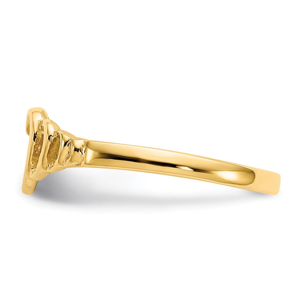 10K Gelbgold Kinder Herz Ring