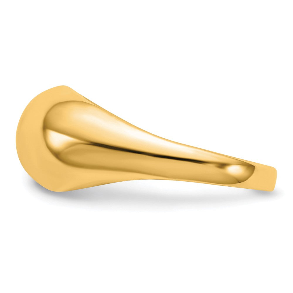 10K Gelbgold 10K Poliert Kuppel Ring