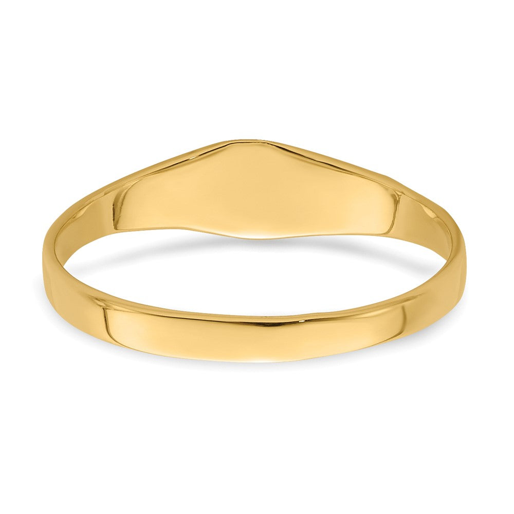 10K Gelbgold 10K Poliert Quadratisch Baby Siegel Ring