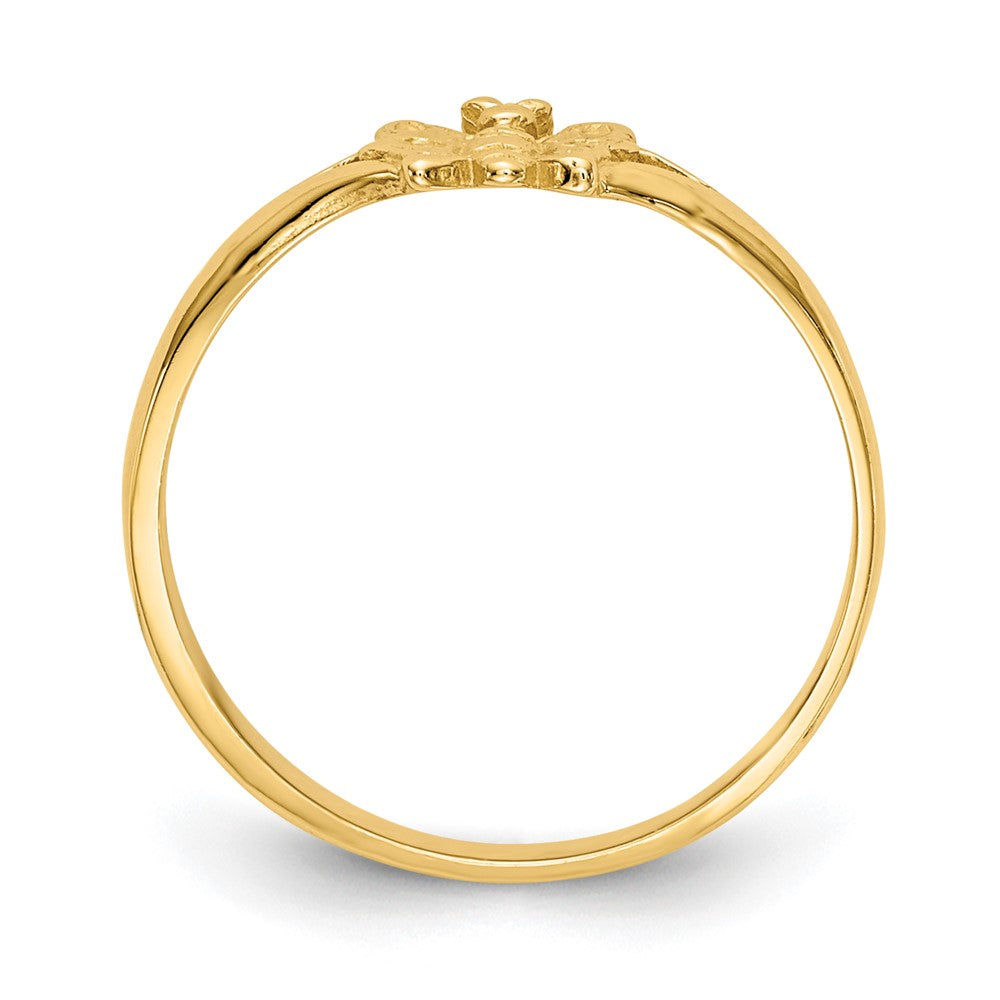 10K Gelbgold 10K Schmetterling Baby Ring