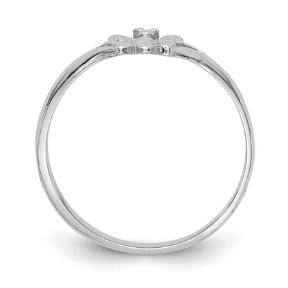 10K Weißgold 10K Schmetterling Baby Ring