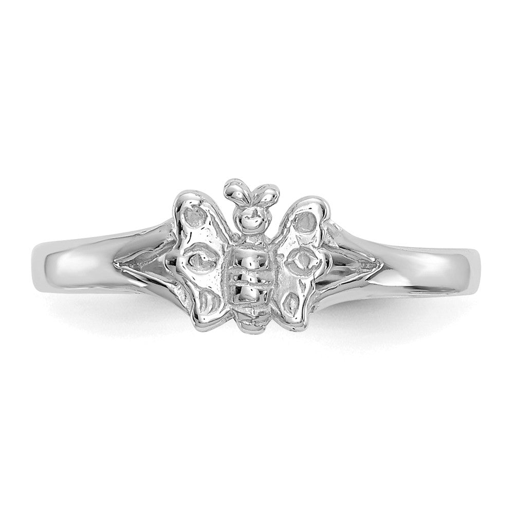 10K Weißgold 10K Schmetterling Baby Ring