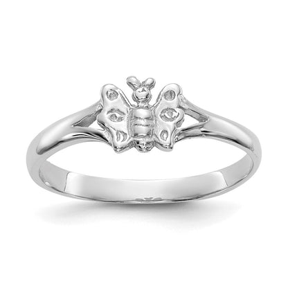 10K Weißgold 10K Schmetterling Baby Ring