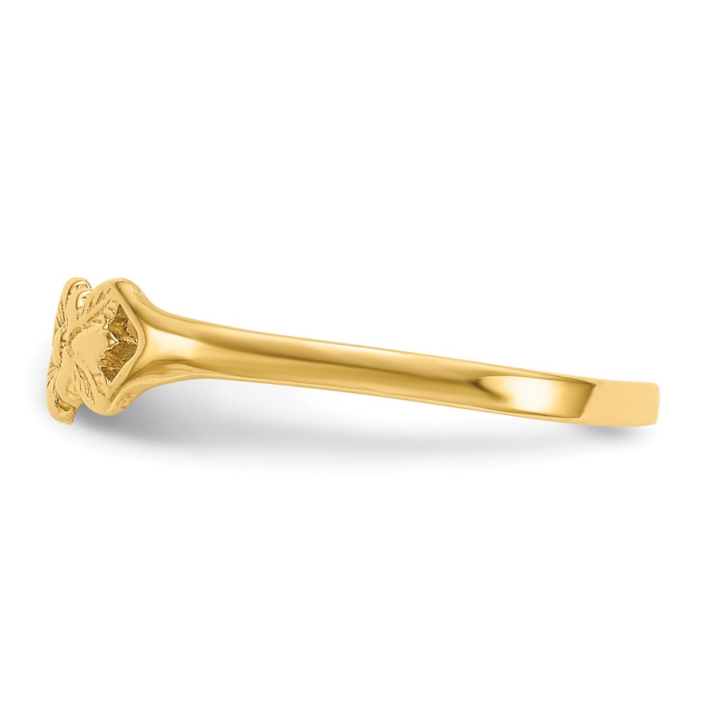 10K Gelbgold 10K Blume Kind Ring