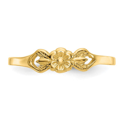 10K Gelbgold 10K Blume Kind Ring