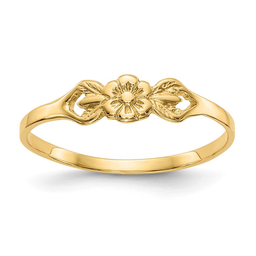10K Gelbgold 10K Blume Kind Ring
