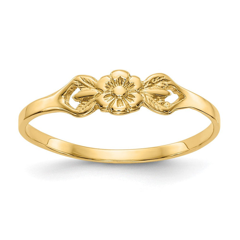 10K Gelbgold 10K Blume Kind Ring