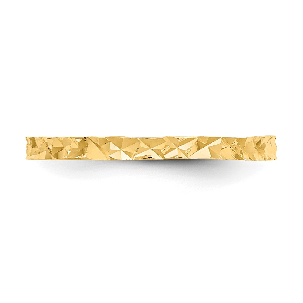 10K Gelbgold 10K Diamantiert Design Ring Childs Ring