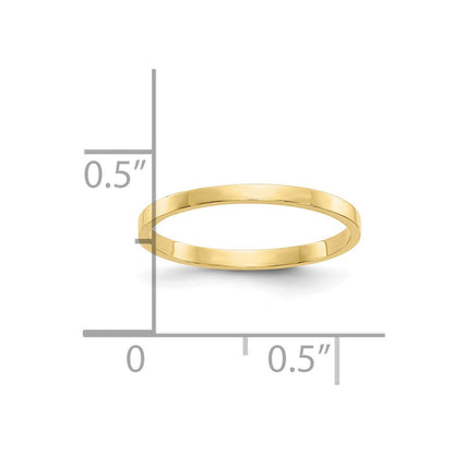 10K Gelbgold 10K Hoch Poliert Ring Childs Ring