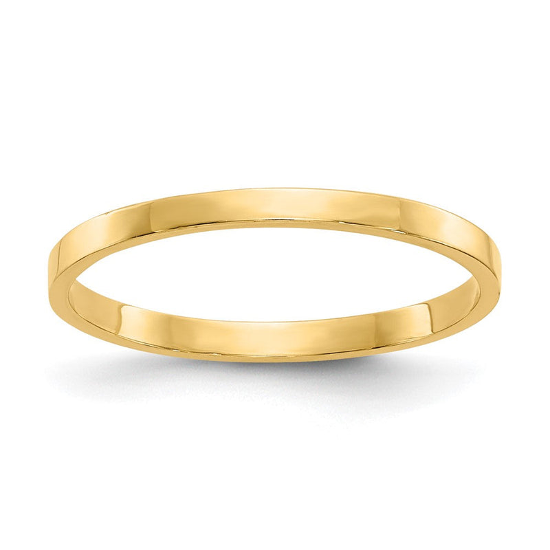 10K Gelbgold 10K Hoch Poliert Ring Childs Ring