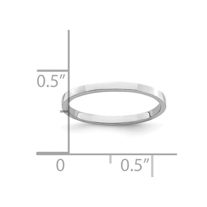 10K Weißgold 10K Poliert Childs Ring