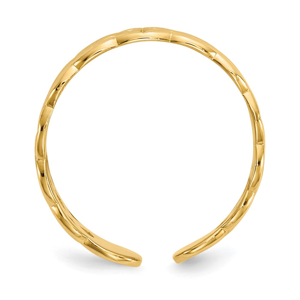 10K Gelbgold 10K Keltisch Zehenring