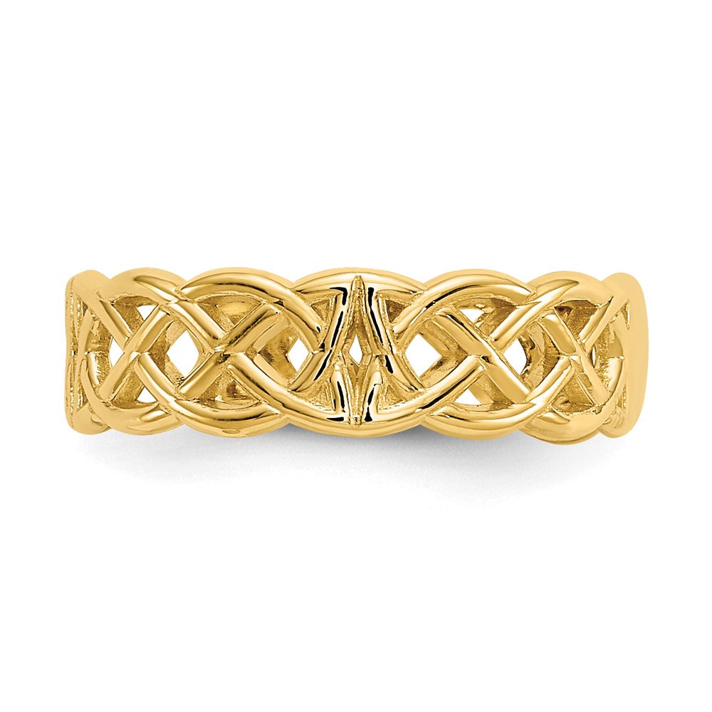 10K Gelbgold 10K Keltisch Zehenring