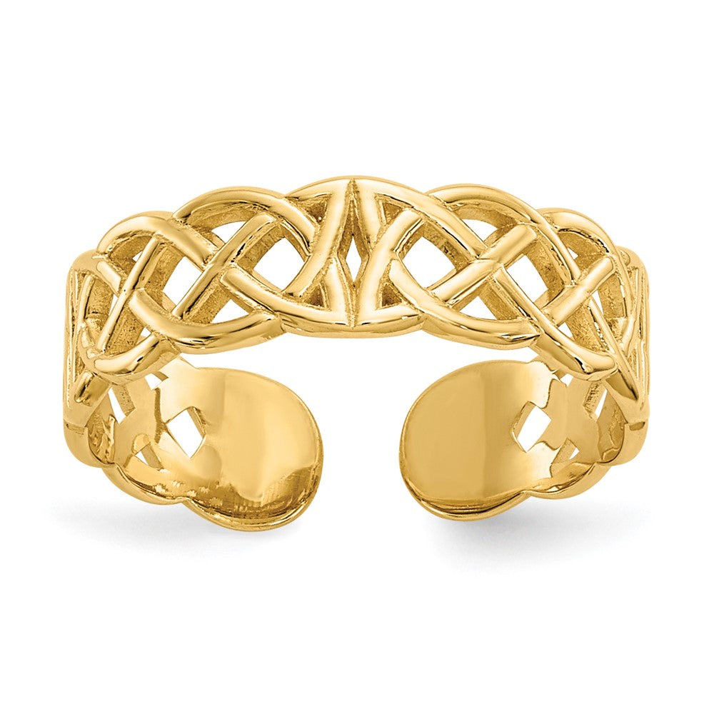 10K Gelbgold 10K Keltisch Zehenring