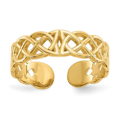 10K Gelbgold 10K Keltisch Zehenring