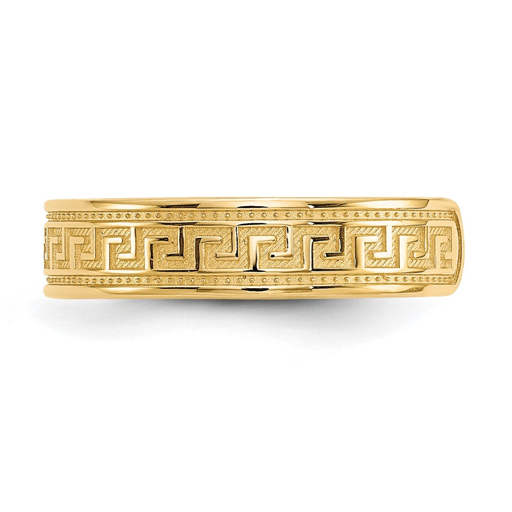 10K Gelbgold 10K Greek Key Zehenring