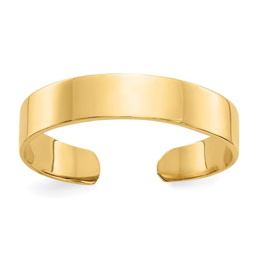 10K Gelbgold 10K Verstellbar Poliert Ring Zehenring