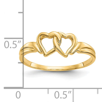 10K Gelbgold 10K Herz Ring